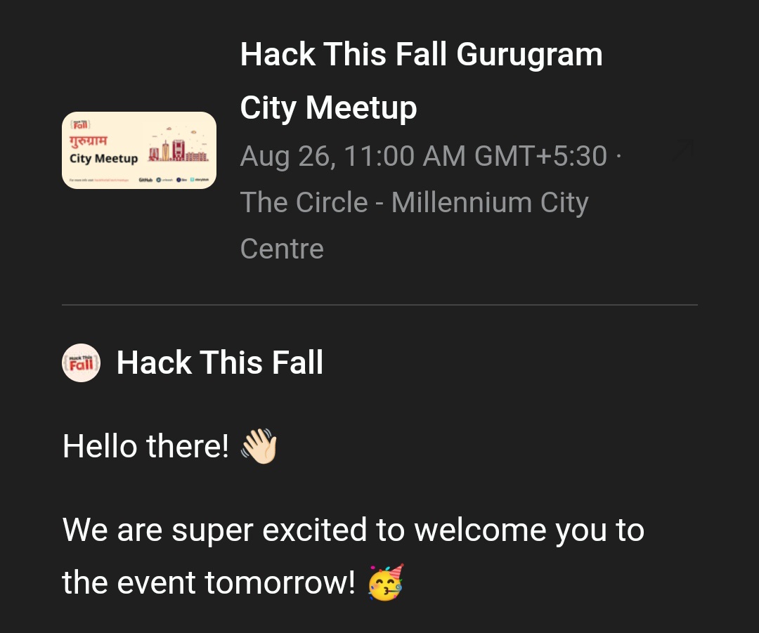 ChiragNagar_'s tweet image. I'm Excited for this @hackthisfall event!! 😎
Meet you all there 🙋🏻‍♂️

#HTFGurugram #HTFMeetups