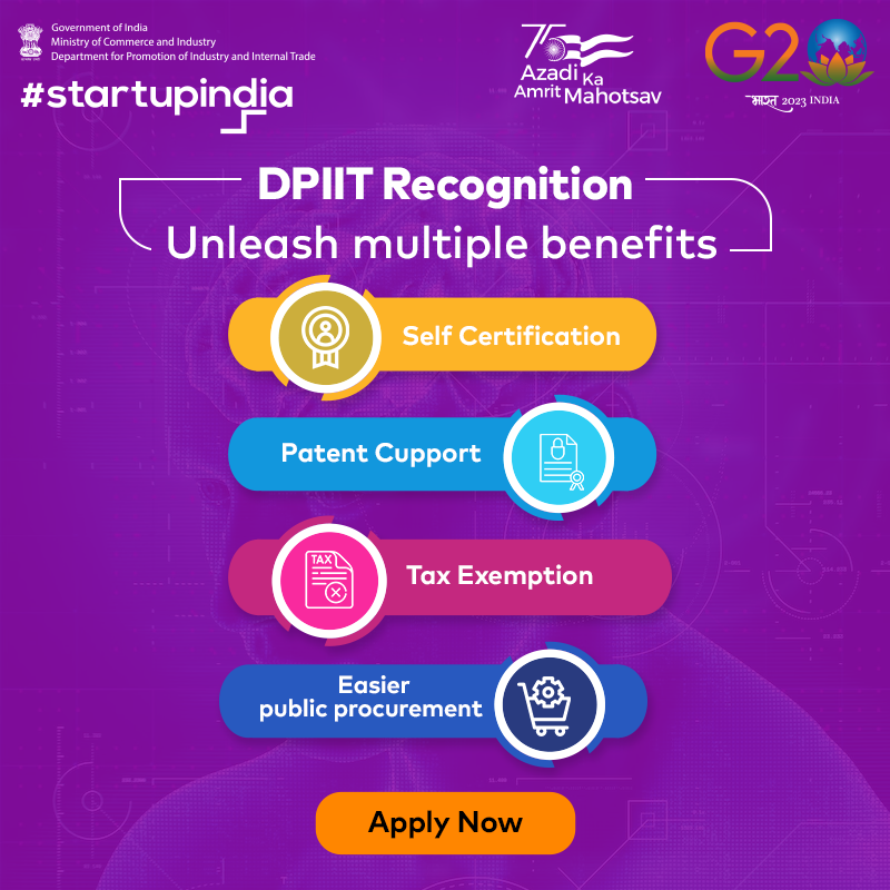 startupindia's tweet photo. Unlocks doors to a plethora of advantages that have the potential to elevate your venture to unprecedented heights through #DPIITRecognition. 

Apply now: https://t.co/2rUB6DlvuJ

#StartupIndia #StartupBenefits #TaxExemptions #SelfCertification #PatentSupport #IndianStartups https://t.co/QaMWurF5CX