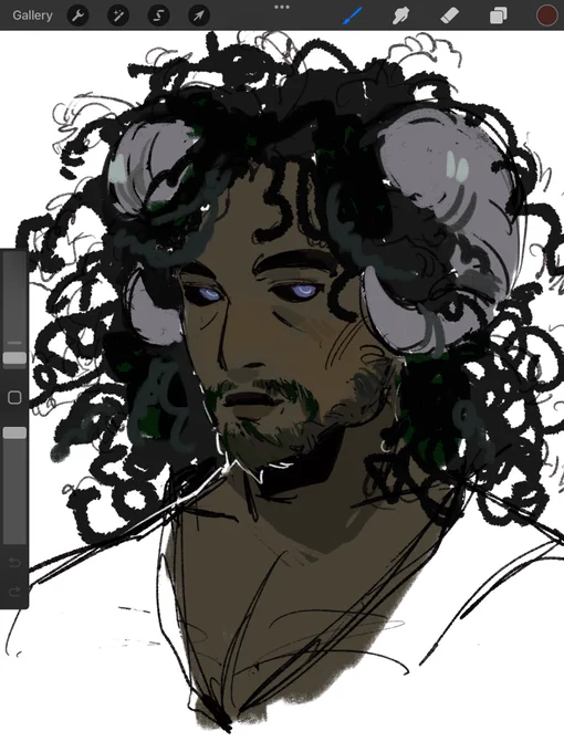 Various drawings + a comm WIP I've been working on since school started 