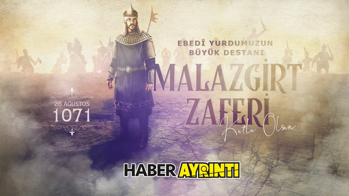 Sultan Alparslan'ın zaferi ile Anadolu'nun kapılarını Türklere açan Malazgirt Meydan Muharebesi'nde can veren tüm kahraman şehitlerimizi rahmetle ve minnetle anıyorum.
#MalazgirtZaferi