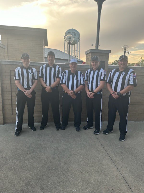 CFOA crew led by Dan Calvin officiated the Macon @ Kirksville game. <a href="/MSHSAAOrg/">MSHSAA</a> 

Kaid Irvin
Jimmy Heritage
Dan Calvin
Brett Monroe
Brent Rich