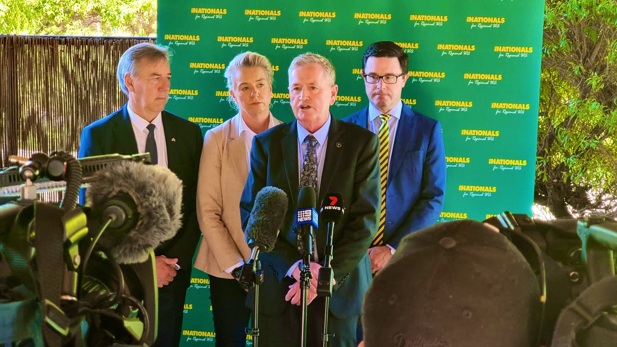 senbmckenzie's tweet photo. Wonderful to be back in the west at @TheNationalsWA state conference catching up w old friends💚💛, young Nats and local party members from across the state. Proudly supporting live 🐑 exports, a respectful No to Labor’s Voice referendum and protecting private property rights! https://t.co/RWK56yHFXQ