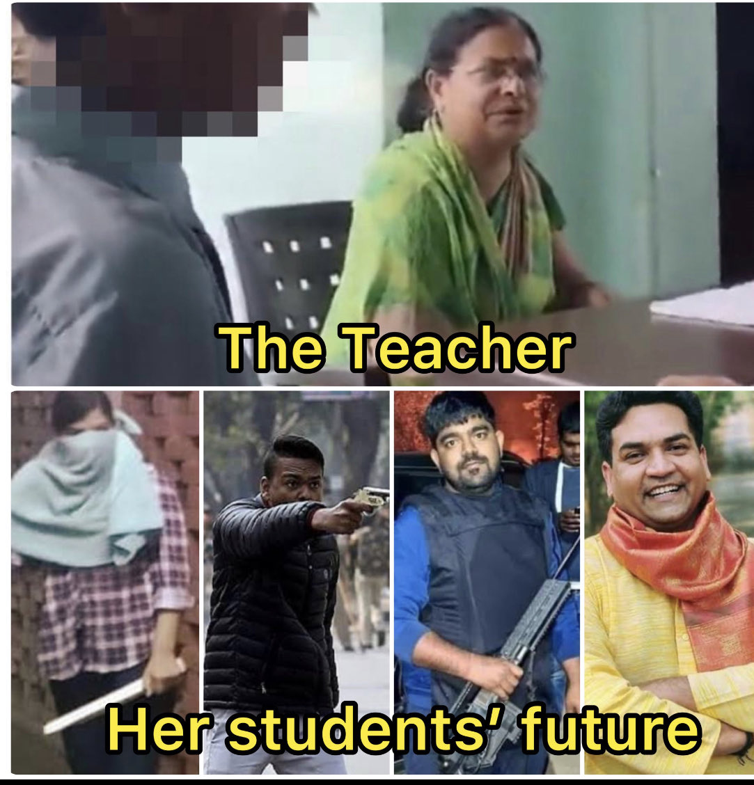 The Teacher and her students' future.

#ArrestTriptaTayagi