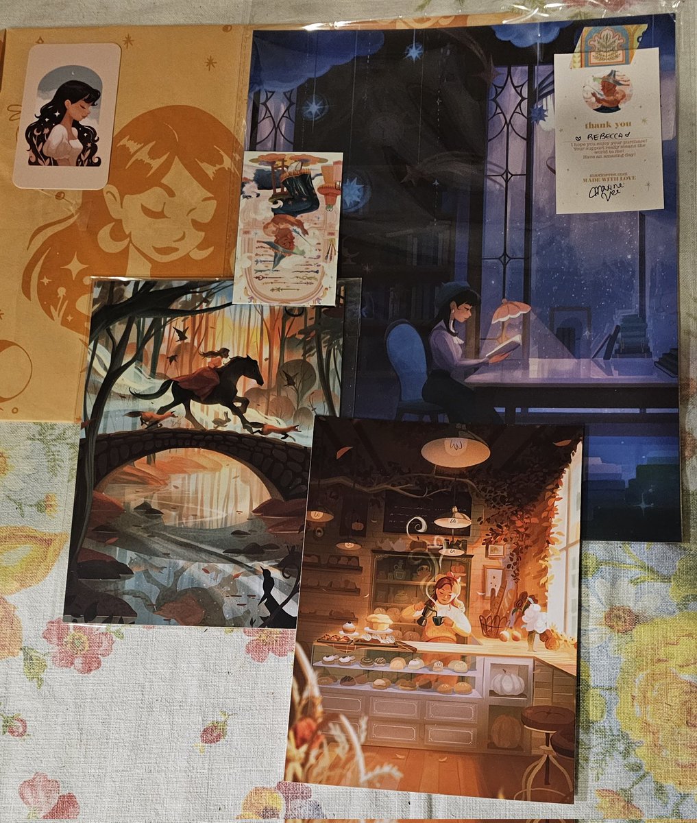 They're here!!! I can't get over how beautiful these are! Definitely going to get a larger size of the picture on the left on the next update! Ty, @maxinevee for sharing your gorgeous art with the rest of us! It's going to look fabulous on my work cubicle wall. 😍