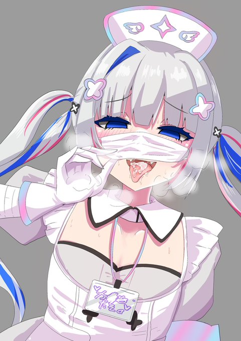 搾精後のえっちなナースknts描きました。 