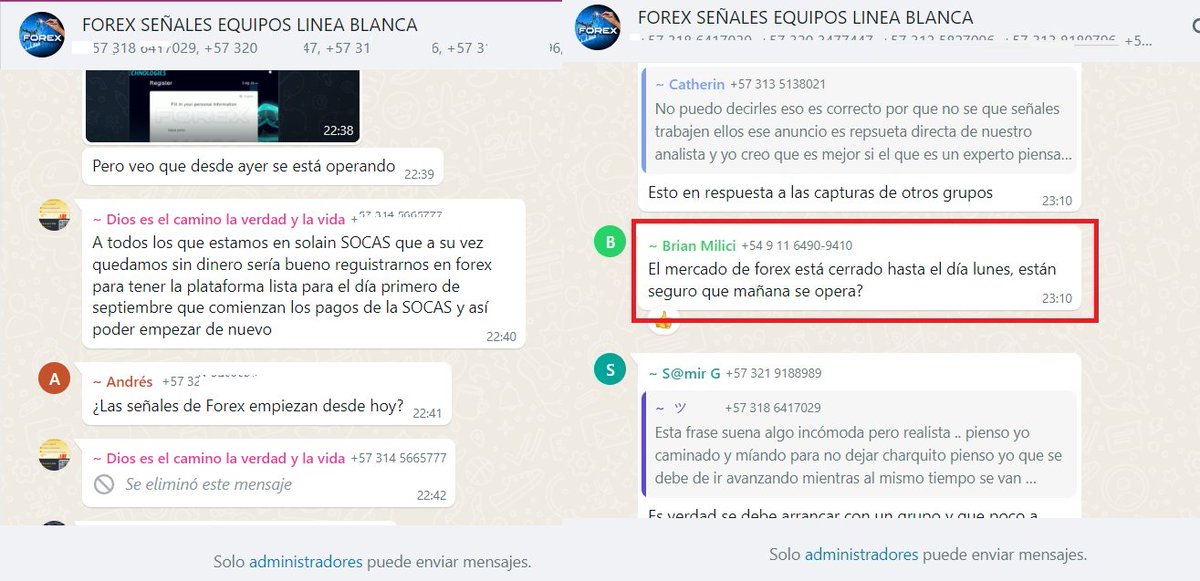 prevaricatos's tweet photo. Consejo para Blanca de #solain #soca y su equipo de pirañas #cathy y #jose bots:  Deben informarse que #forextrading es días de semana 🧐 

Poco serio, mentir y hacerlo mal https://t.co/vhTAZCLBsu