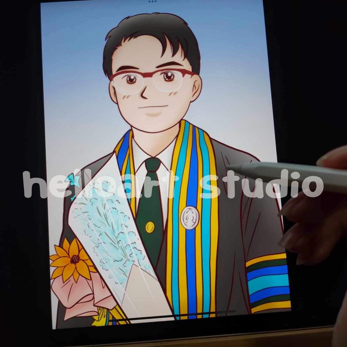 ขอบคุณคุณลูกค้าที่ให้เราวาดรูปในวันสำคัญของชีวิต 🧑‍🎓🎉

สนใจรูปวาดสำหรับทำเป็นของขวัญรับปริญญา DM มาได้เลยค่ะ 😊🎓

#รับวาดรูป #รับวาดรูปการ์ตูน #รับวาดรูปรับปริญญา #รับวาดคอมมิชชั่น #ของขวัญ #ของขวัญรับปริญญา
#commission #drawing #portrait #gift #iPadArtist #helloartstudio