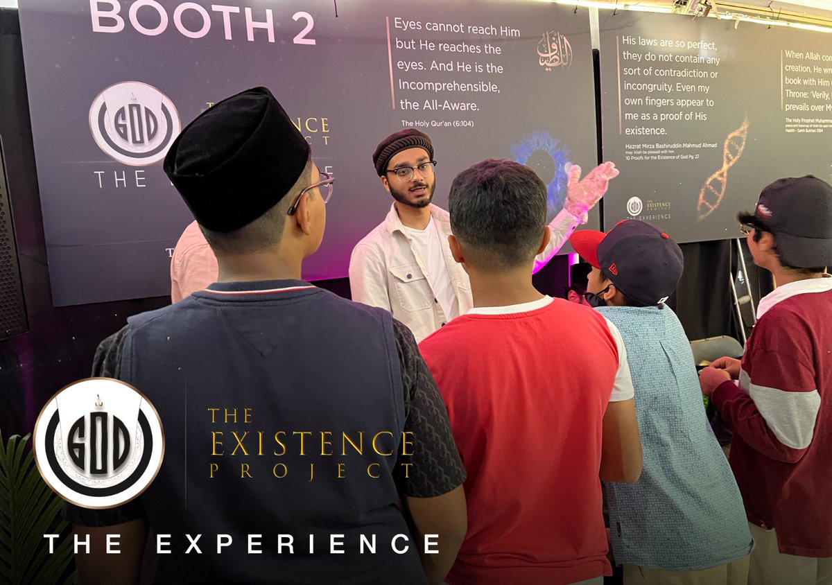 #TheExistenceProject EXPERIENCE by @ReviewReligions is at the 𝗔𝗻𝗻𝘂𝗮𝗹 𝗡𝗮𝘁𝗶𝗼𝗻𝗮𝗹 𝗜𝗷𝘁𝗶𝗺𝗮̄‘ (Spiritual Retreat) of Ahmadiyya Muslim Youth Association Canada

Glimpses from Day 1

Our 1st show 'Two Mistakes Atheists Make' was a full house!

#IjtimaCanada