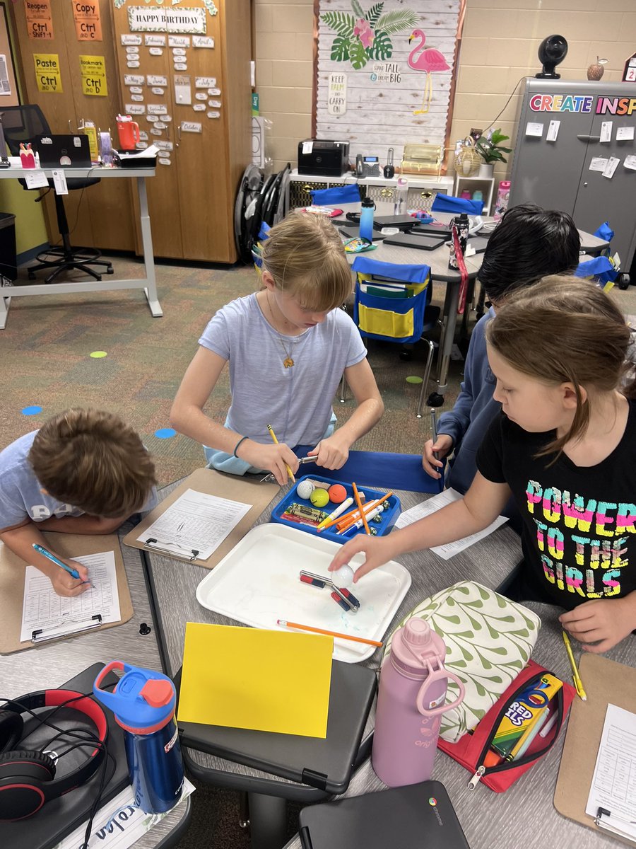 OCTPriesand's tweet photo. Testing out properties of matter today. https://t.co/FLHW7fIYMR