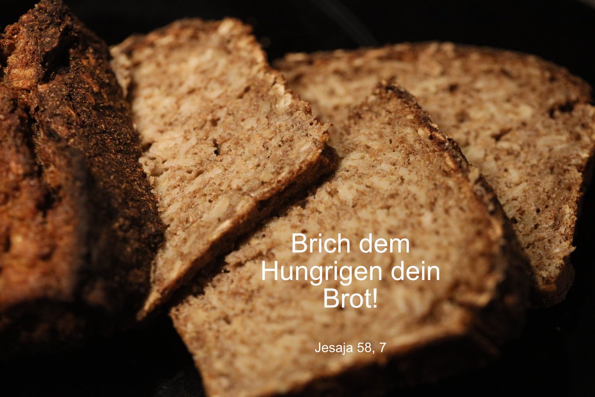 "Brich mit den Hungrigen dein Brot, sprich mit den Sprachlosen ein Wort, sing mit den Traurigen ein Lied, teil mit den Einsamen dein Haus."
Wir wünschen euch ein wunderbares Wochenende! Guten Morgen miteinander!