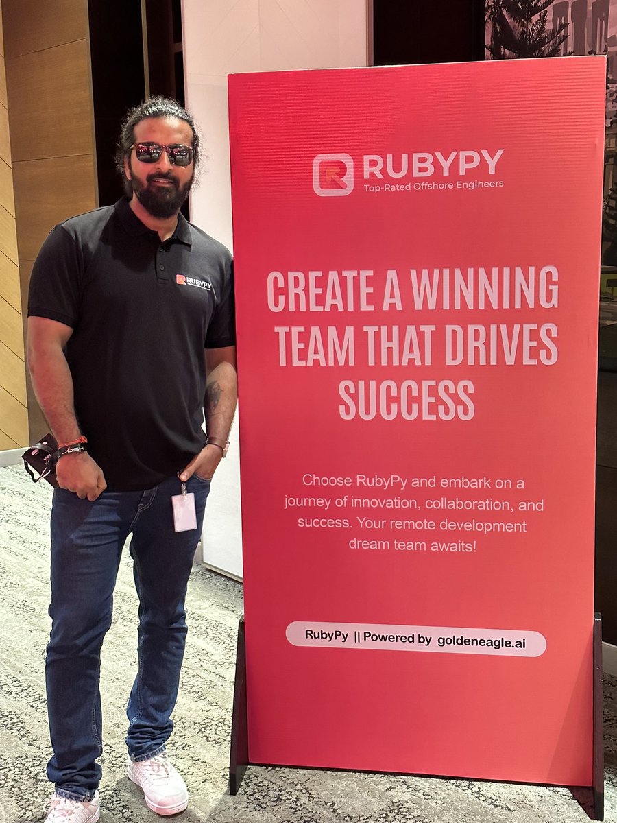 chandan0707's tweet photo. Exciting Moments at RubyConf 2023!

Thrilled to be at RubyConf 2023, proudly representing RubyPy powered by https://t.co/obTCY74gJ1! 🚀🔥 It's amazing to witness the latest innovations and insights in the Ruby community. #RCI #RubyConfIndia #Rubypy #pune https://t.co/WG3zkghxpb