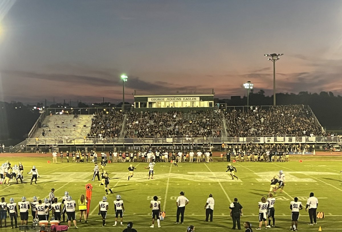 What a night! Hard fought game. Hats off to Coach Mills and the @LRThunderFB team. Thank you to our community for coming out tonight in Coach May’s honor. It was nice to celebrate him & see all the lives he impacted. This Eagle family is FIERCE! 🦅💪 #LLCM