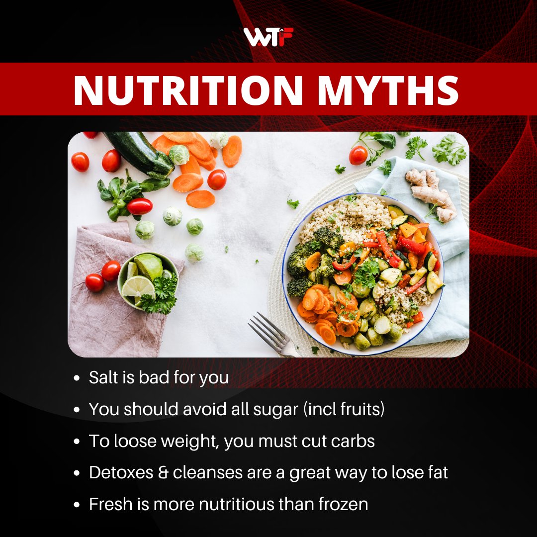 wtf_gyms's tweet photo. NUTRITION MYTHS #fitness #wtf #diettips https://t.co/T6UVQY3VU4