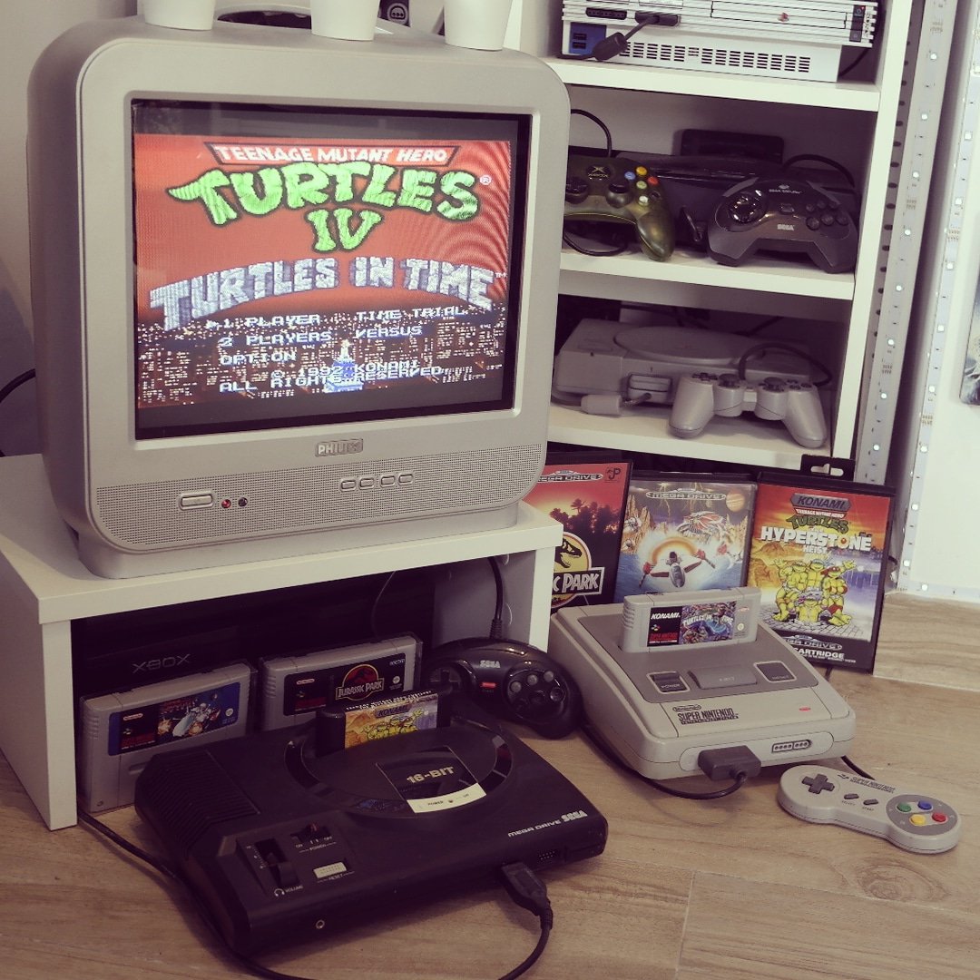 jugonretro's tweet photo. TMNT. Turtles in Time 🐢 ⌚

Have you ever play this one in the arcades?

Man, that's was fun

SNES version was amazing too! 🤩🤩🤩

Keep on gaming 🎮

#tmnt #konami #arcade #snes #segagenesis
#videogames #retrogames #retrocollector #gamingcommunity #videojuegos #gamer #gaming https://t.co/aZkj0D5pEp