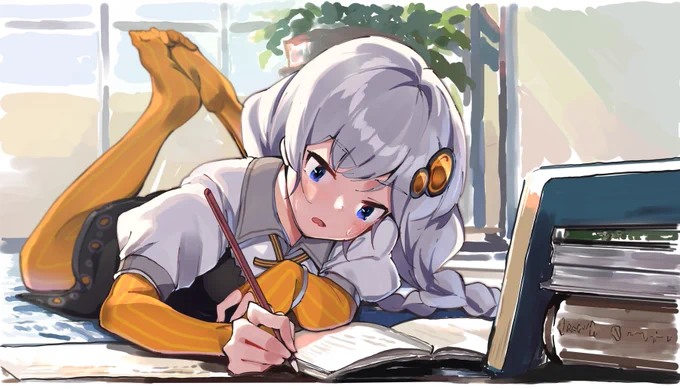 宿題、おわらん。