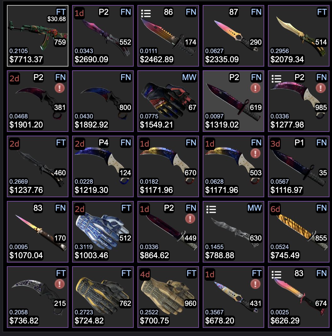prime_skins's tweet photo. CS:GO Skins for Trade - Inventory Update 26 Aug
Send your offers: https://t.co/8EKDxdLjB4
#csgo #counterstrike #csgoskin #csgoskins #csgocases #csgotrading #talonknife #caseopening #factorynew #csgoknife #csgogloves #CS2 #csmoney #csgofloat #buffmarket #buff #prime_skins https://t.co/a7hl9Wo8A1