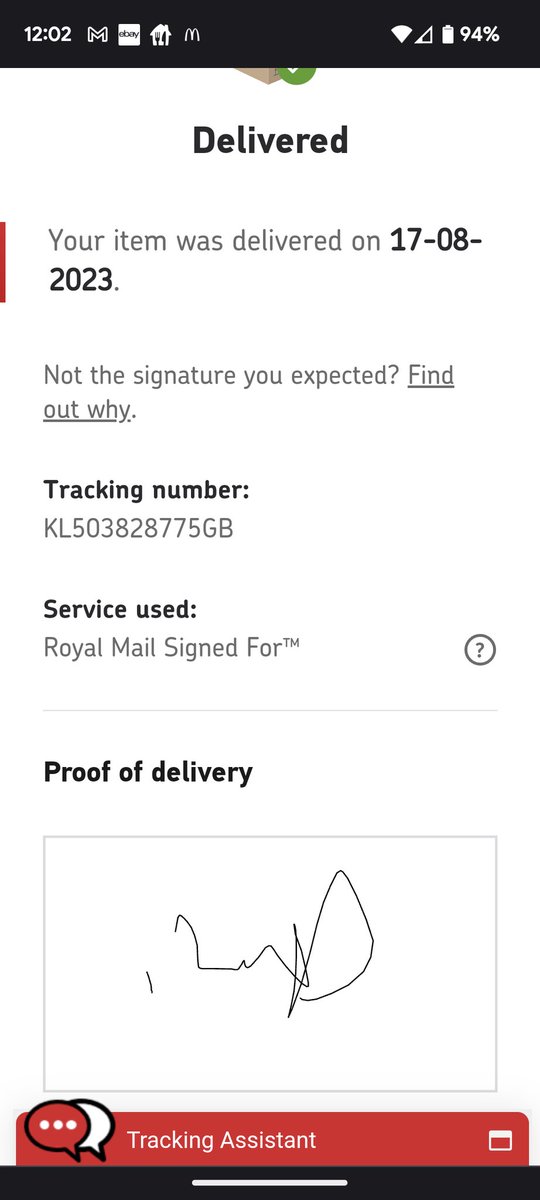 laxy82's tweet photo. @RoyalMail did the postie not like what was in my parcel so delivered it nearly a week later than it was supposedly signed for? https://t.co/tr0LPr2weS