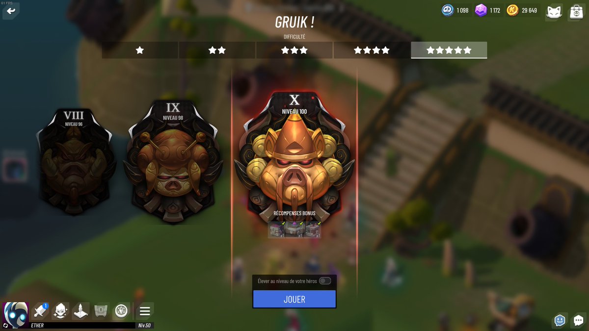 Cochons 100 done sur <a href="/WAVEN_FR/">WAVEN</a> !
Presque réussi first try à 20 hp près, puis ça m'a pris plus de 10 essais ensuite... mais c'est passé !
Tellement cool le jeu avec le fix des serveurs, ça fait plaisir !