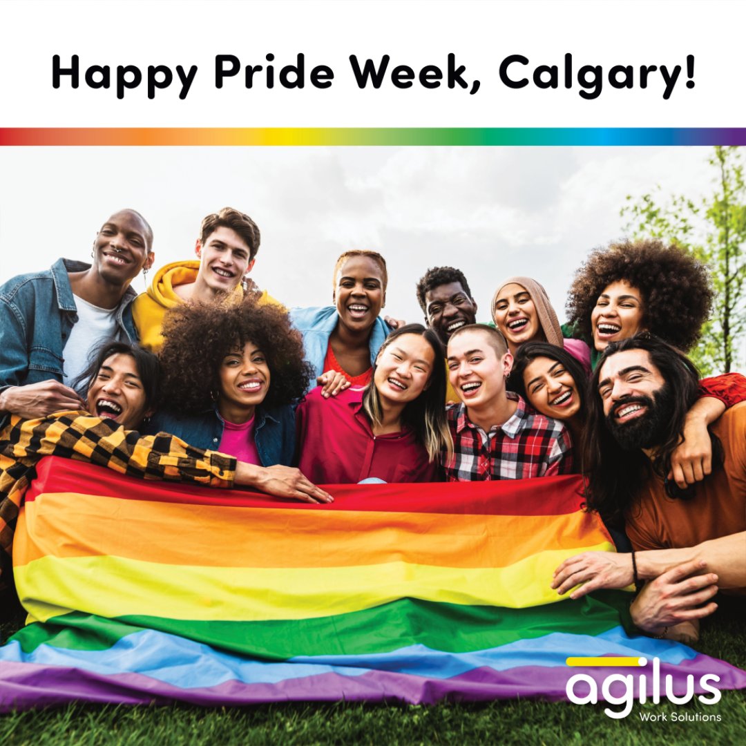 AgilusWork's tweet photo. Happy Calgary Pride Week! π³οΈβπ Let's paint the city with colors of love, acceptance, and unity. Join us in celebrating the 2SLGBTQI+ community's achievements and continuing the journey towards a more inclusive world. #CalgaryPrideWeek #Pride2023 #YYCpride #teamagilus https://t.co/ptKoGYMwoy