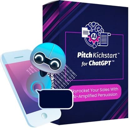 PitchKickstart for ChatGPT:  
bit.ly/3YT3abL
#SalesSimplicity
#AIAdvantage,
#ElevatePitch,
#WinningWords
#GPT3Sales,
#PitchPerfection,
#ClosingDeals,
#ChatGPTMagic,
#ConversionGenius,
#SellingWithAI,
#PitchCrafting,
#EngageAndConvert,
#MasteringSales
#CustomerConnect,