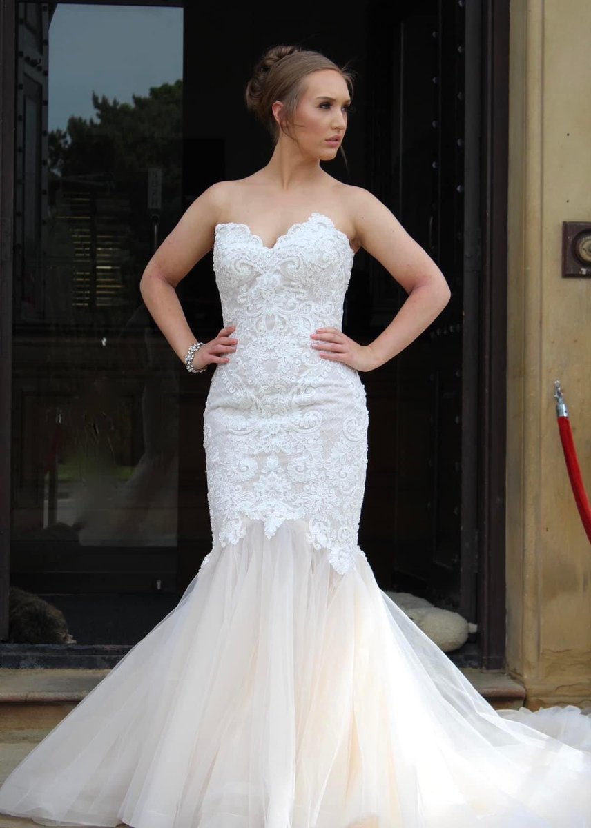 IvoryOfCheshire's tweet photo. Loretta🤍

In store to try on! Beautiful fish tail with gorgeous lace detailing. Available in Ivory, sample shown is blush. 

Currently £1249

#ivoryofcheshire #foreverivorygirls #fishtail #lace #weddingdress #corset #bridalboutique https://t.co/XTD0e7SJgo