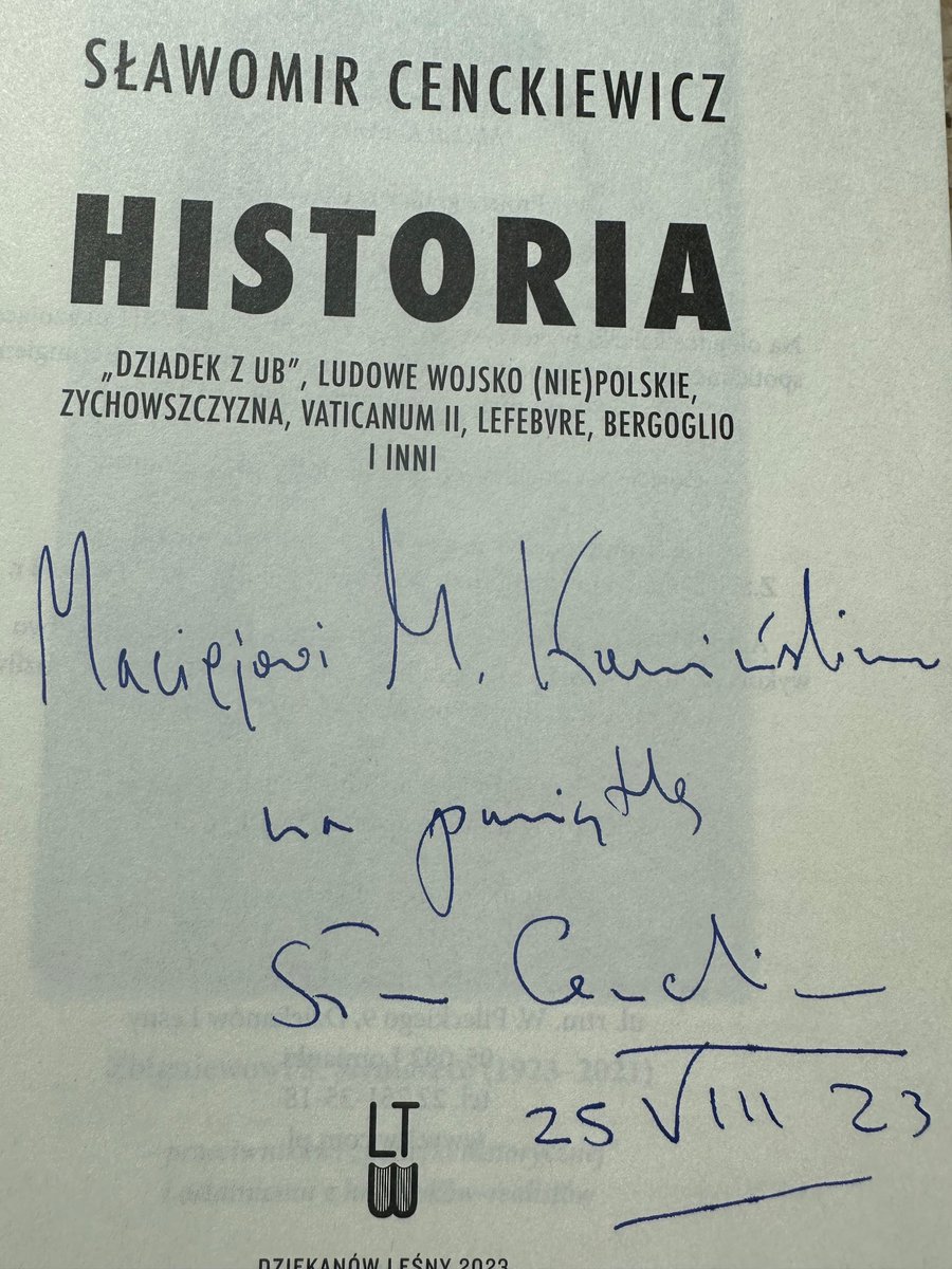 MaciejMarekKamiński (@maciejmkaminski) on Twitter photo Podziękowania dla Prof. Sławomira Cenckiewicza <a href="/Cenckiewicz/">Sławomir Cenckiewicz</a> za podarowanie mi Jego najnowszej książki! Z całą pewnością przeczytam! Podziękowania dla Prof. Sławomira Cenckiewicza <a href="/Cenckiewicz/">Sławomir Cenckiewicz</a> za podarowanie mi Jego najnowszej książki! Z całą pewnością przeczytam!