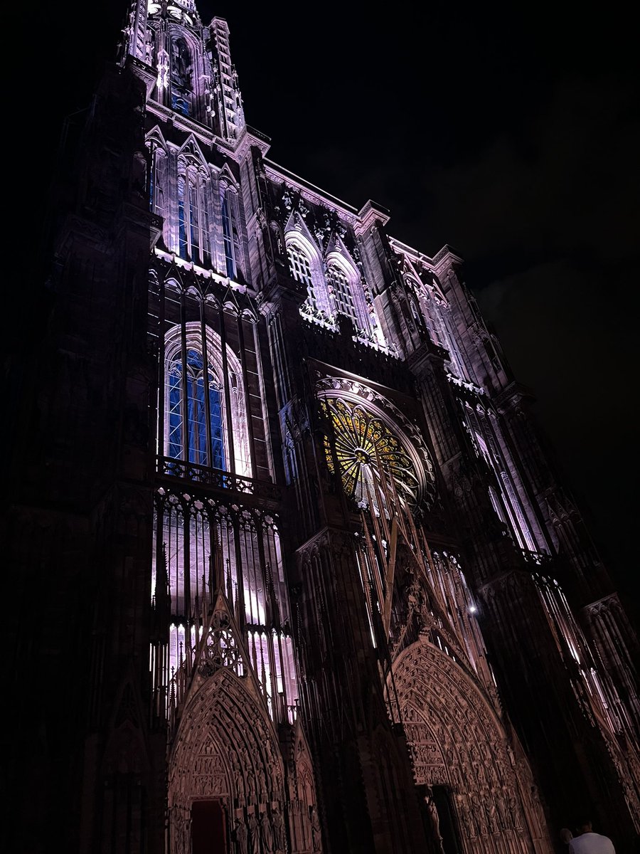 smkauzlarich's tweet photo. Last evening in Strasbourg, enjoying the lights. Great conference and a relaxing evening. #icfe https://t.co/c6yMYF2mz0