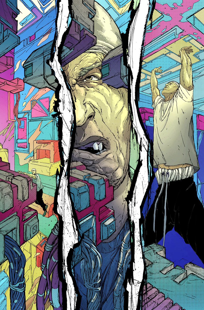 PippaBowland's tweet photo. #sequenialsaturday
 
An escape from a prison that is built to bend your mind! The closer you get to freedom, the more twisted everything becomes TO KEEP YOU IN! 

Altered Carbon: One life one death.
Art by @MaxFuchs 
Colours by me, a couple of years ago https://t.co/JkYYaa25ej