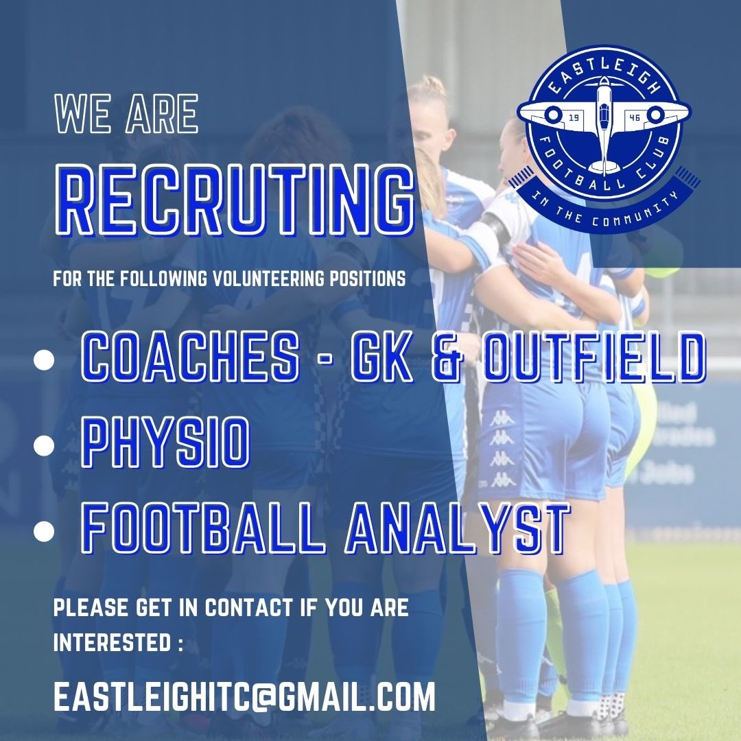 𝓥𝓸𝓵𝓾𝓷𝓽𝓮𝓮𝓻𝓼 𝓻𝓮𝓺𝓾𝓲𝓻𝓮𝓭: Are you a Uni student looking to add to your portfolio or a local football enthusiast who would like to volunteer with our club?