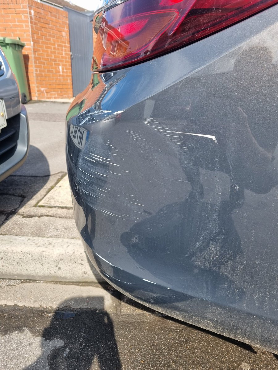 RhysTalmash's tweet photo. @MalmsVicsMedia is there any cameras outside your gaff? Some little Weasle has drove into my car and hasn't left a note at the fixture last night. Any help would be appreciated https://t.co/OC22pGfPr7