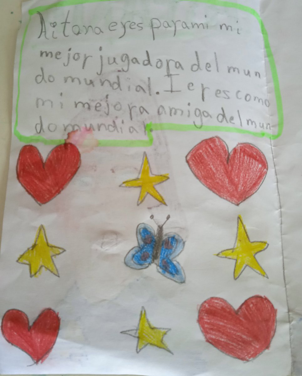 dsamuel8's tweet photo. @AitanaBonmati un dibujo de parte de mi hija Elsa. https://t.co/lf8Vyh8AqO