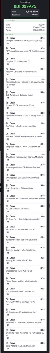greensonmymind's tweet image. FT X SPREADSHEET on Sporty 

Code 👉🏽  6BF099A75

Edit ✍🏾

Flex 💪🏾 

Split 🤸🏾

Pray 🙏🏾

Play ⚽

Win🤑

Drop B10 B8 B7 B5 🔥 

ANONYMOUS PLS DM EDIT 🙏

Posting All DM edits  👉🏽 bit.ly/3Ja8vpo

#GambleResponsibly
#BettingCommunity
#XGambling