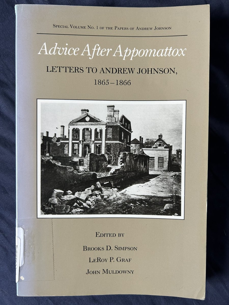 AHouckinFrance's tweet photo. Finally able to put this bad boy into context!
@utennpress @BrooksDSimpson @librarycongress
#andrewjohnson #phd #thesis #potus17 https://t.co/SymYvMerI5