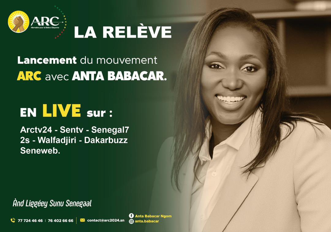 Rendez vous à 15h à l’esplanade du Grand Théâtre pour une cérémonie mémorable 🤝🇸🇳 #ArcAnta2024
#AntaBabacar #Anta2024 #AntaBabacar2024 #AntaPresidente
#AntaBabacarPresidente #AntaBabacarCandidate #AntaBabacarLañBëgg #VoteAnta #Election2024 #Senegal2024 #SenegalVote