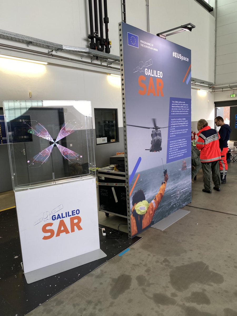 SARGalileo's tweet photo. #GalileoSARmeet2023 - our booth is open !
From the fun #SARmachine to serious equipment , we are here for you !

⁦@EUinDE⁩ ⁦@CdrDeuNavalAir⁩ https://t.co/egpsJGACab