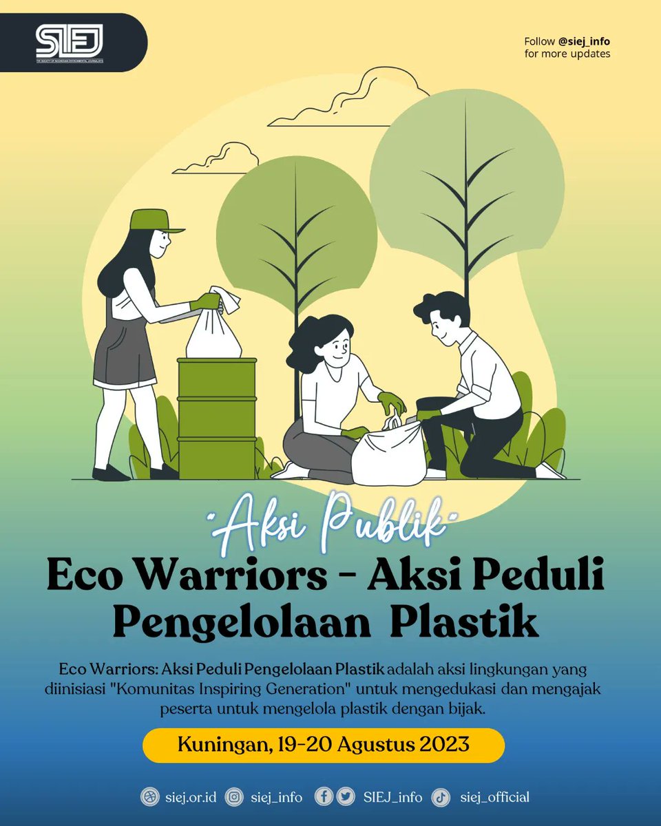 Jurnalis Lingkungan | SIEJ tweet media