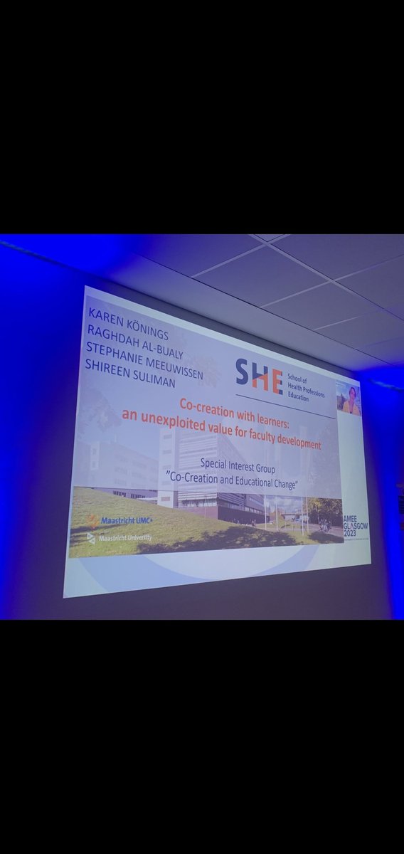 @ameefacdev Happy to share our experiences at the 7th ICFDHP first Plenary session on 'Co-creation an exploited value for Faculty Development' as SIG members of the 'Co-creation and Educational Change' @SHECommunityUM @ameefacdev