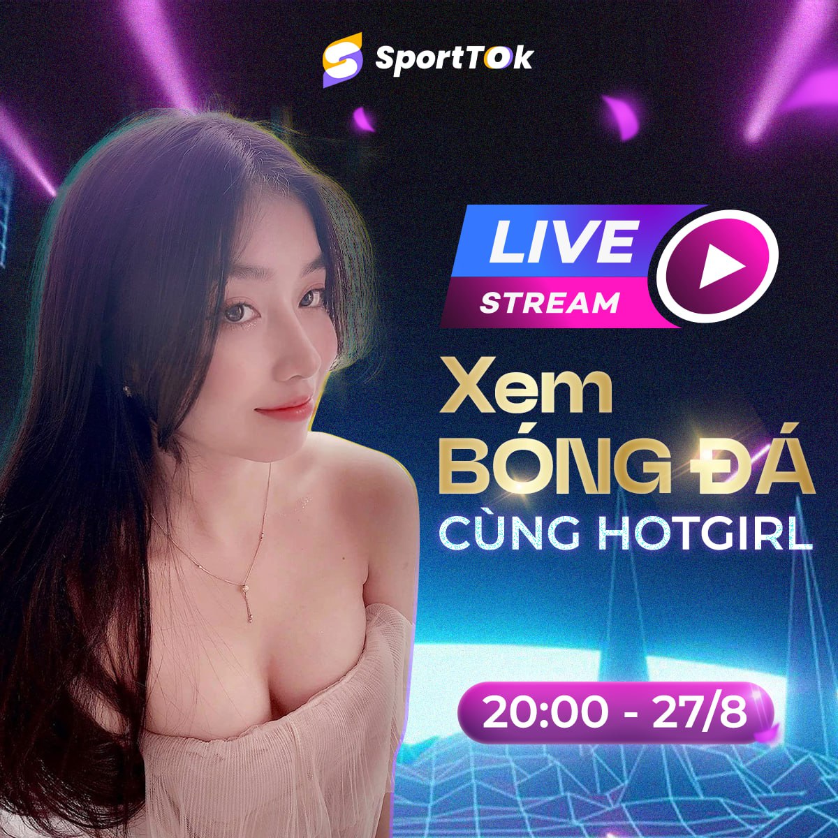 SportTokVN's tweet photo. 📷 Xem bóng đá cùng hotgirl nóng bỏng
Livestream xem bóng đá cùng KOL Thảo Hiền vào lúc 20h tối nay trên fanpage SportTok Vietnam, đừng bỏ lỡ nhé ae 📷
#sporttok #bongda #xembongda https://t.co/tnkiaMpa97