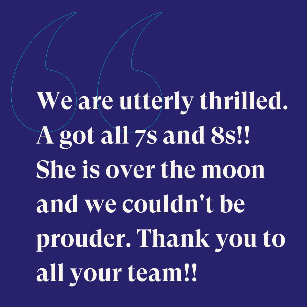 As results pour in, we couldn't be prouder of this student for achieving such incredible results in her GCSEs. A huge congratulations -  you should be so proud! ❤️🎉