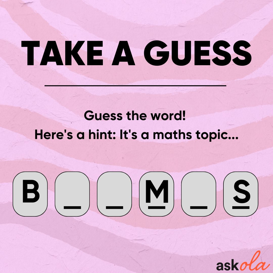 askOLA_io's tweet photo. Can you guess this maths subject?

#askOLA #wellbeing #onlinelearning https://t.co/GwKtxPiK1c