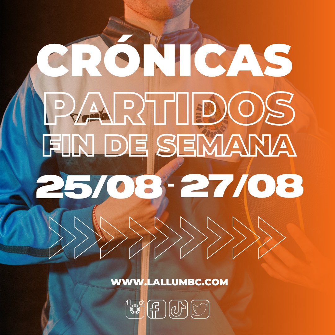 lallumbc's tweet photo. 𝗬𝗮 𝘁𝗲𝗻𝗲𝗺𝗼𝘀 𝗹𝗮 𝗽𝗿𝗶𝗺𝗲𝗿𝗮 💪🏻

Cas 👉🏻 Crónicas y resultados de los partidos del fin de semana del 25 al 27 de agosto

Val 👉🏻 Cròniques i resultats dels partits del cap de setmana del 25 al 27 d'agost

¡La semana que viene más y mejor! 🤍💙

#123LaLlum

@AjXirivella @fbcv_es