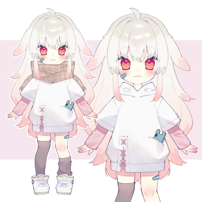 新兎ましろちゃんのデフォルメverのお仕立てをさせていただきました～!何卒よろしくお願いします 