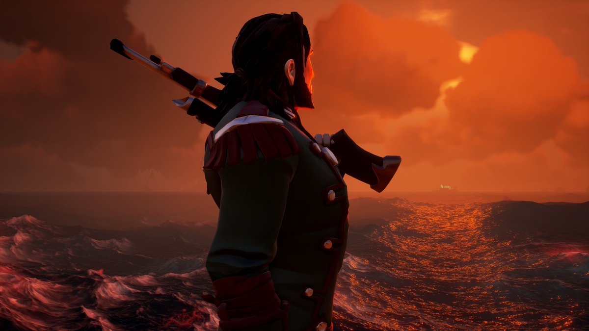 Almost forgot how beautiful Devil`s Shroud look during sunsets
#SeaofThieves