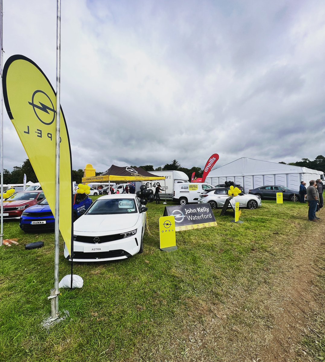 Pop on down to us today at the IVERK show in Pilltown Kilkenny 😊 plenty of the Opel Range on show 👏🏻#teamopel #johnkellyopelwaterfordandkilkenny