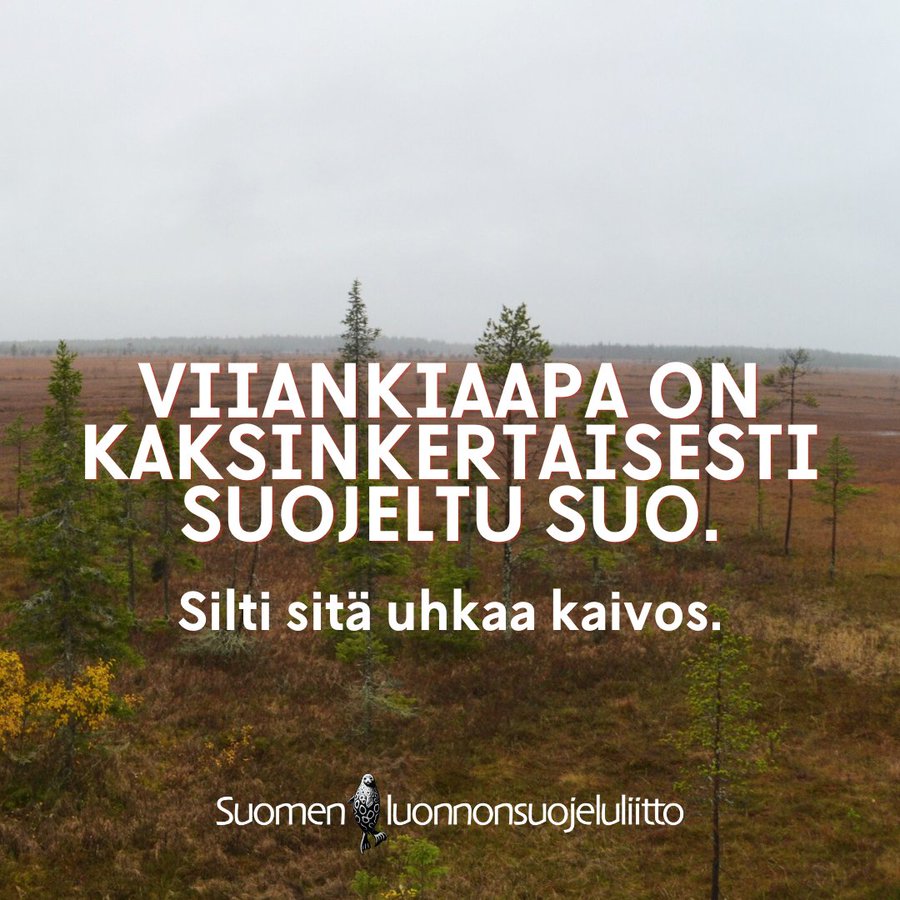 TapaniVeistola's tweet photo. Hyvää #SuomenLuonnonPäivä Yksi perusasia on, että kaivoksia ei tule pistää suojelualueille. Siitä muistuttavat @luonnonsuojelu @hannahalmeenpaa yhdessä @Riikkarppinen ja Mikko Sipilän kanssa. https://t.co/8uA4VrlDI6 https://t.co/QHxU0cIPKa