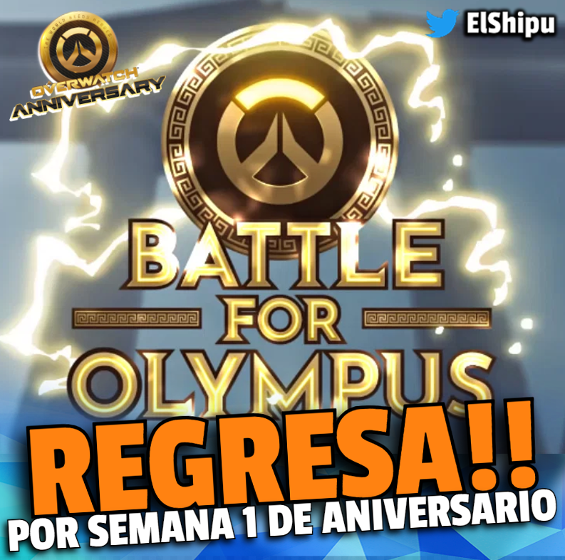 ElShipu's tweet photo. 🥳 Primera semana de Aniversario de Overwatch 2
Revive el modo de juego por tiempo limitado "Batalla por el Olimpo" y consigue cosméticos gratis de Overwatch 2
#NoticiasOverwatch2 #Overwatch2 #Overwatch #overwatchinvasion #Season6 #OW2Invasion #OverwatchCreators #videojuegos https://t.co/amii4scMqE