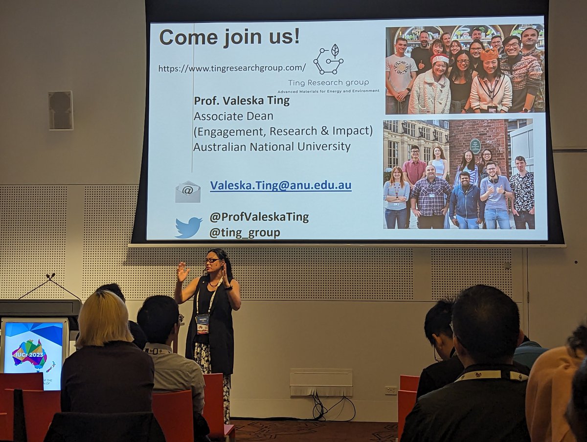 Huan Doan (@huandoanv) on Twitter photo Loved the talks, as always! Opportunity alert: join the <a href="/ting_group/">Ting Research Group</a> at ANU and work on hydrogen storage materials. Come to talk to her at #IUCr2023 <a href="/ProfValeskaTing/">Valeska Ting</a> Loved the talks, as always! Opportunity alert: join the <a href="/ting_group/">Ting Research Group</a> at ANU and work on hydrogen storage materials. Come to talk to her at #IUCr2023 <a href="/ProfValeskaTing/">Valeska Ting</a>
