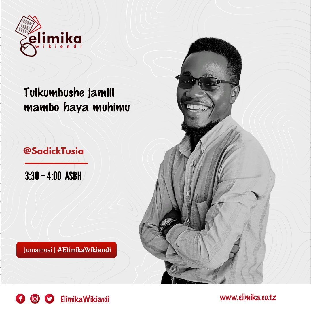 SadickTusia's tweet photo. Uzi: "Kulingana na Wanasaikolojia Duniani, kuna aina nne za Akili:"👇

Twende pamoja na
#ElimikaWikiendi

1) Intelligence Quotient (IQ)
2) Emotional Quotient (EQ)
3) Social Quotient (SQ)
4) Adversity Quotient (AQ)

1 •Intelligence Quotient (IQ): hiki ndicho kipimo...👇 https://t.co/74i4vb9nHV