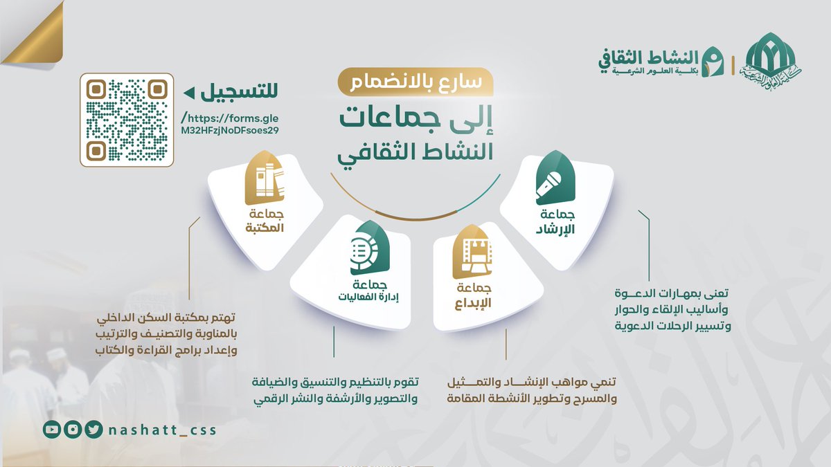 النشاط الثقافي بكلية العلوم الشرعية tweet media