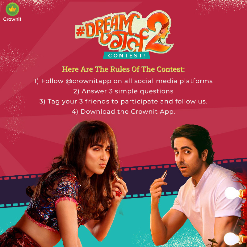 Your Dream Girl is ready to rule your heart, you just have to follow these rules.

#dreamgirl2 #dreamgirl #bollywood #bookmyshow #voucher #contest #giveaway #ayushmankhurana #ananyapandey #crownit